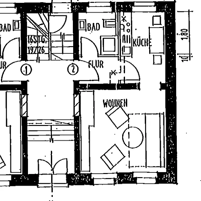 1-Raum-Wohnung Nähe Landesmuseum- Böckstraße 11a